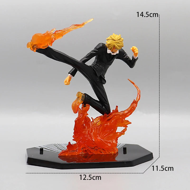 One Piece Luffy Roronoa Zoro Portgas D Ace Figure Toys Sabo Vinsmoke Sanji PVC Anime Action Figurine Model Dolls Gift