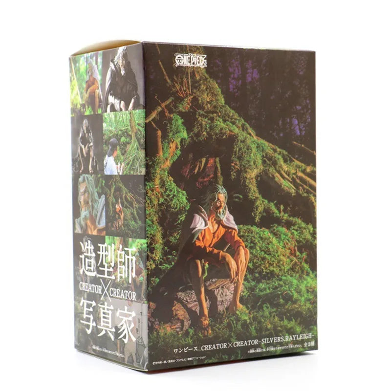 One Piece Anime Creator X Silvers Rayleigh Action Figure Luffy Master Rayleigh Doll Toys For Children Birthday Gifts