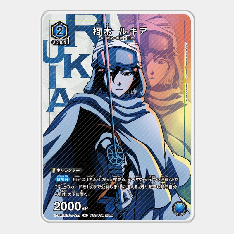 UA Bleach Thousand-Year Blood War Acrylic Card Toushirou Kurosaki Ichigo Kuchiki Rukia Nodt Cards Anime Game Collection Toy Gift