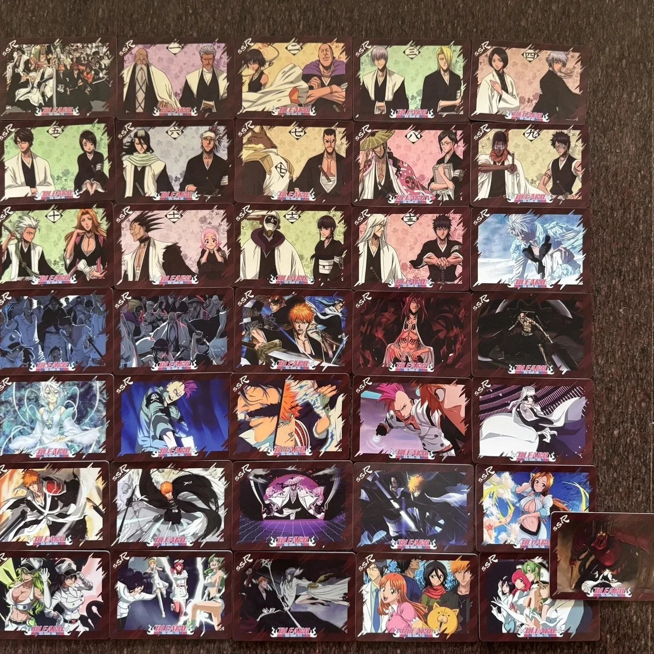 Anime Bleach SSR PR AR QR Set of Cards Inoue Orihime Kuchiki Rukia Kurosaki Ichigo Collection Card Christmas Birthday Gifts Toys
