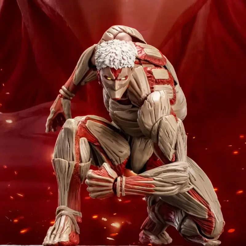 16cm Kaiyodo Armored Titan Movable Model Toys Revoltech Amazing Yamaguchi Yoroi No Kyojin Attack On Titan Anime Figures Toy Gift