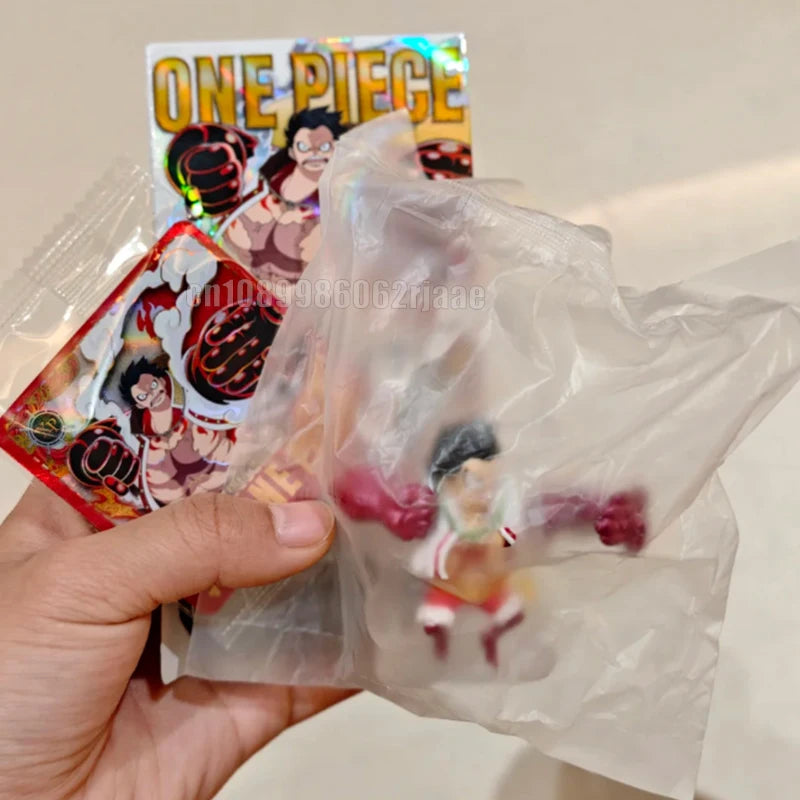 Original Kayou One Piece Series Mini Rubber Doll Model Rare Card Figure Anime Hobby Gift Toy Blind Box Big Hidden Luffy Xp Card