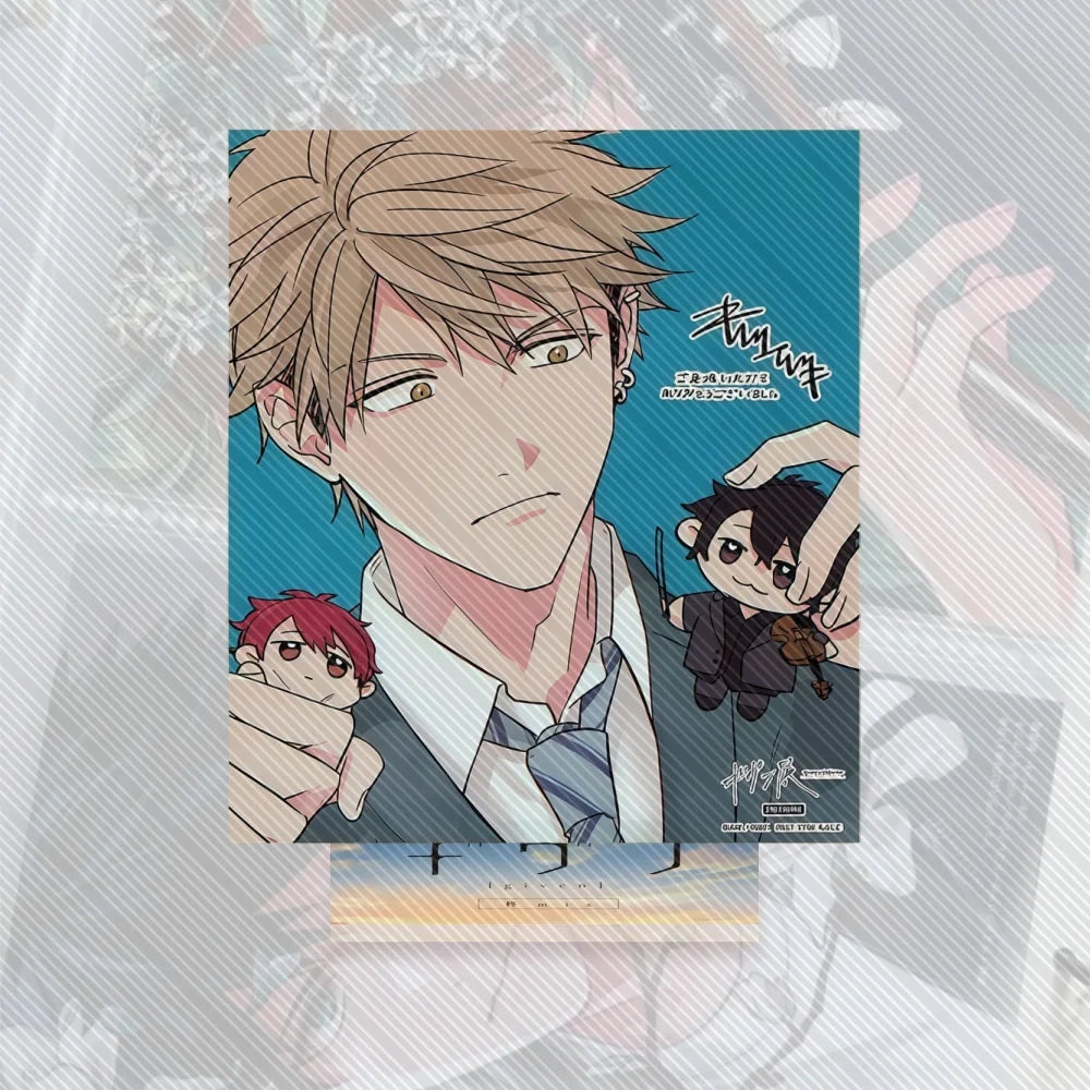 Given Hot BL Manwha Cartoon Anime Acrylic Stand Figure Standing Desktop Display Fans Collection Jewelry Lovely Couple Gifts