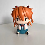 Evangelion Ayanami Rei Asuka Action Figures Anime PVC Mode Figures Sitting Desktop Ornament Collection Kids Toys Gift