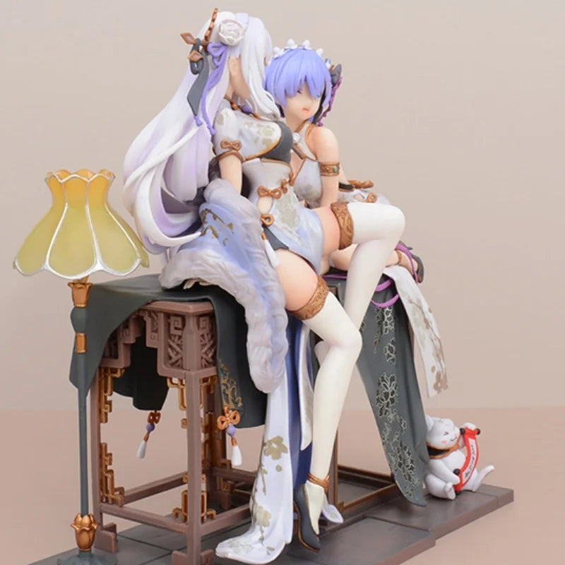 Re:life In A Different World From Zero Rem Emilia Chinoiserie Clothing Figure Model Collection Desktop Decoration For Xmas Gifts