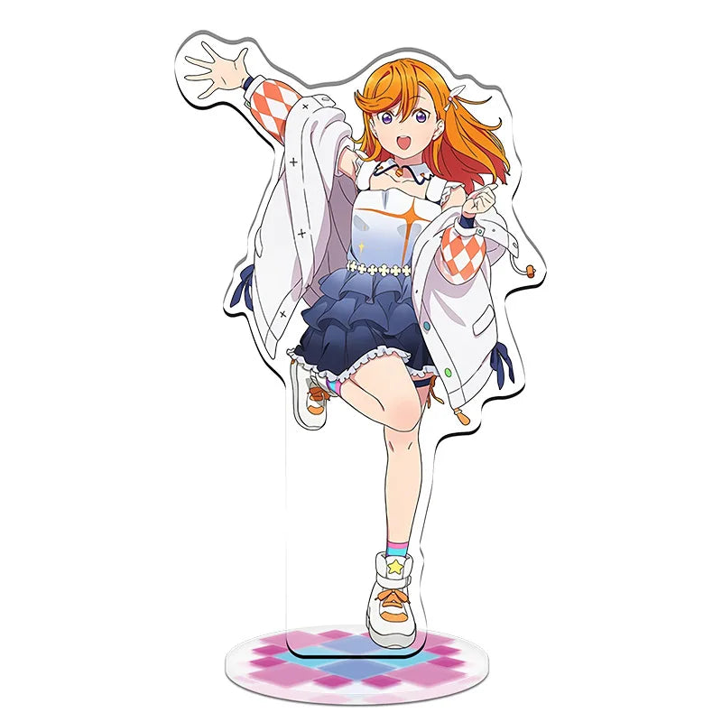 Anime LoveLive Superstar Game Action Figure Doll Shibuya Kanon Arashi Chisato Sumire Acrylic Stand Model Cosplay Toy Gift