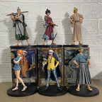 One Piece 17cm Anime Figure Luffy Zoro Chopper Yamato Nami Robin Anime Statue Action Figure Collection Model Kid Toy