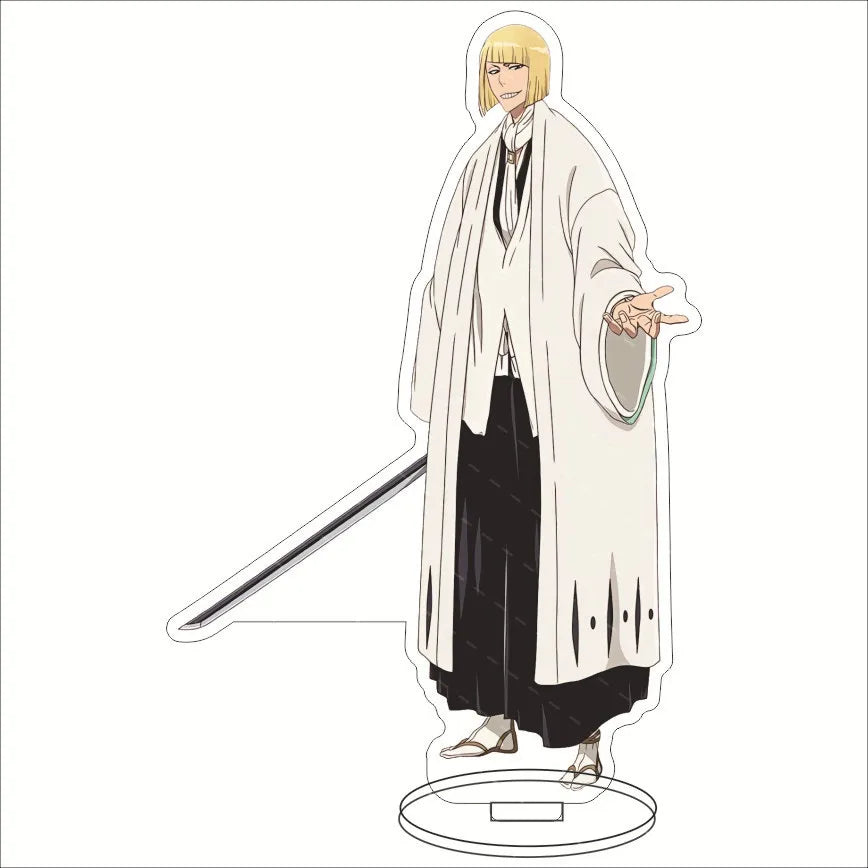 Anime BLEACH Acrylic Stand Manga Figures Kurosaki Ichigo Miniatures Figurines Garage Kits Model Toys GK Ornaments Decoration
