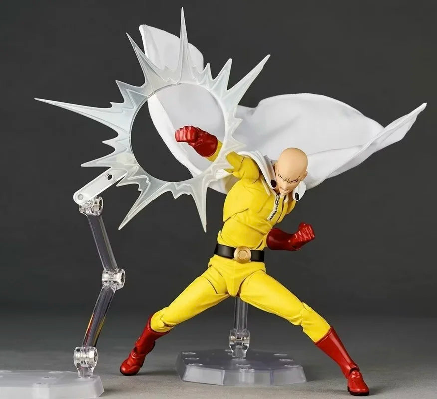 2025 New One Punch Man Saitama Amazing Yamaguchi Revoltech Saitama In Stock Anime Action Collection Figures Model Toys Gifts