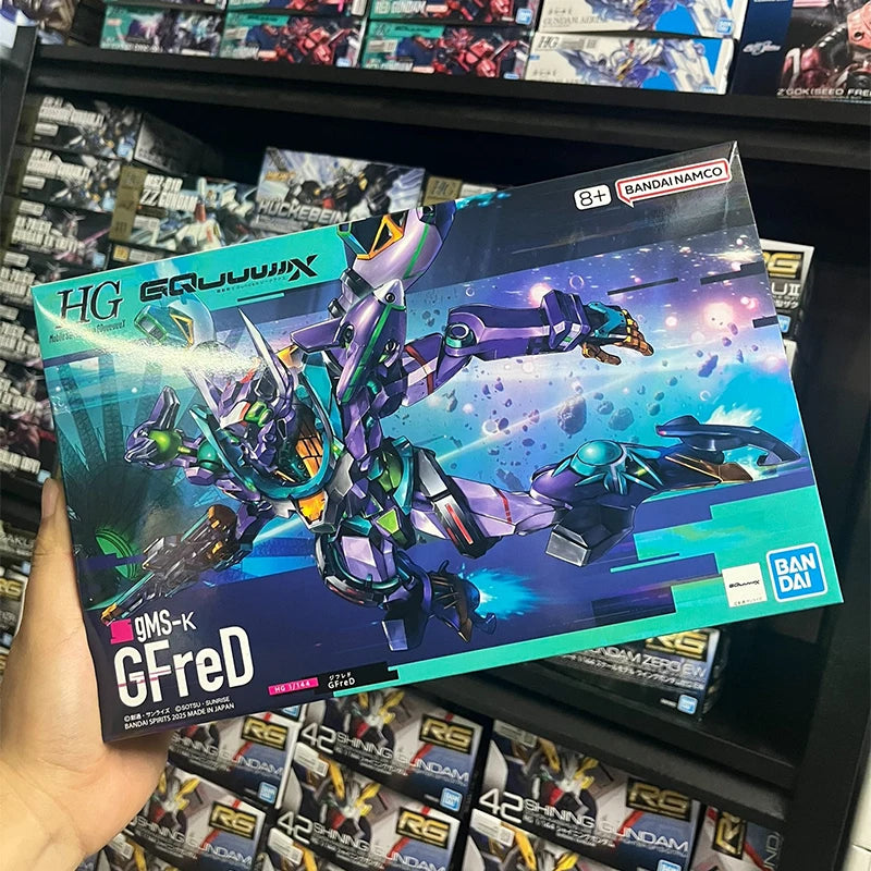 In Stock BANDAI HG 1/144 Gundam GQuuuuuuX GFreD Assembly Model Ver. Anime Action Figures Collection Toy