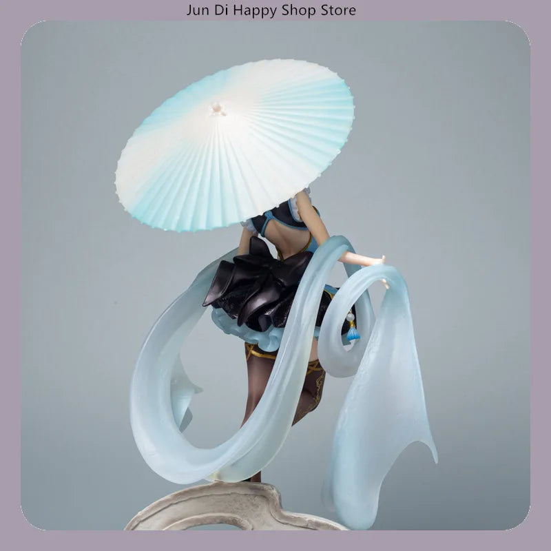 Re:Zero - Starting Life in Another World Rem Lolita Style with Umbrella 28cm Anime Figure Statue Desktop Decoration Gift