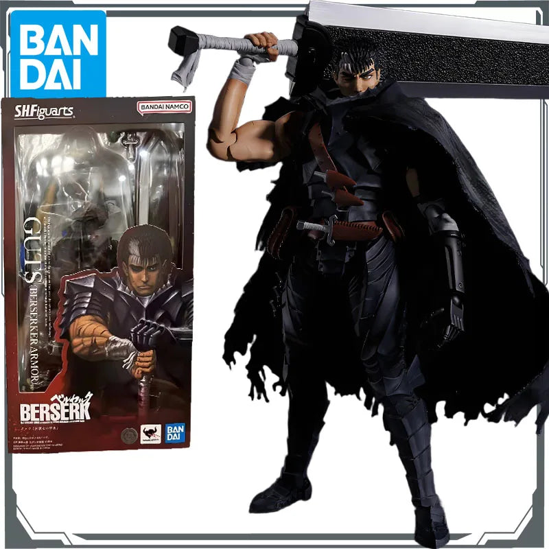 Bandai Original S.H.Figuarts BERSERK Anime Figure Nosferatu Zodd&BERSERK GUTS BERSERKER ARMOR 200mm&160mm Action Toys for Boys