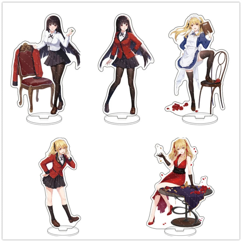 Anime Peripheral Cute Cartoon Stand Jabami Yumeko Figure Standing Home Decoration Home Living Room Show Model Display Prop