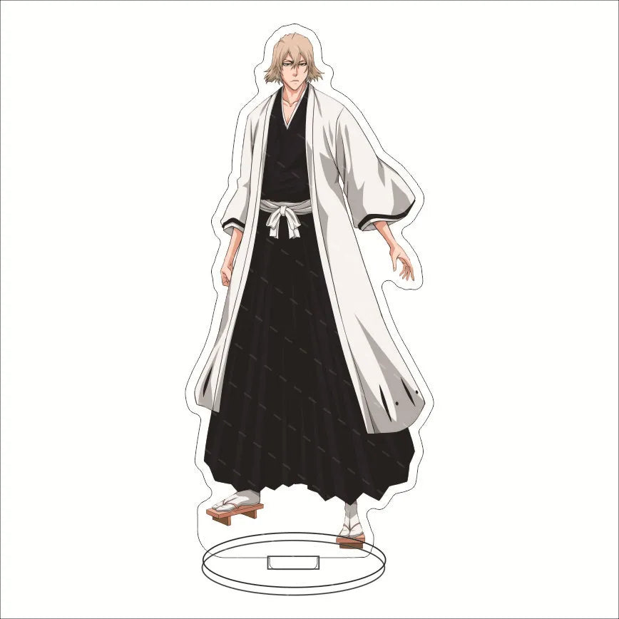 Anime BLEACH Acrylic Stand Manga Figures Kurosaki Ichigo Miniatures Figurines Garage Kits Model Toys GK Ornaments Decoration