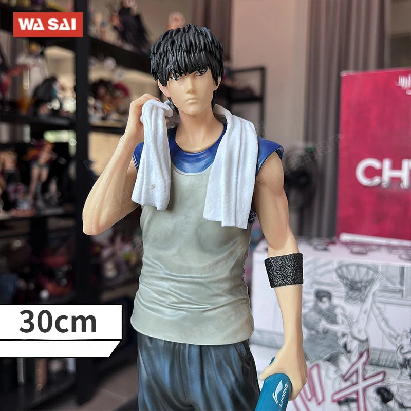 2022 New Anime SLAM DUNK 30cm Kaede Rukawa Anime Action Figure Bath Wipe Sweat Take Kettle Figure Model Doll Collection Toys
