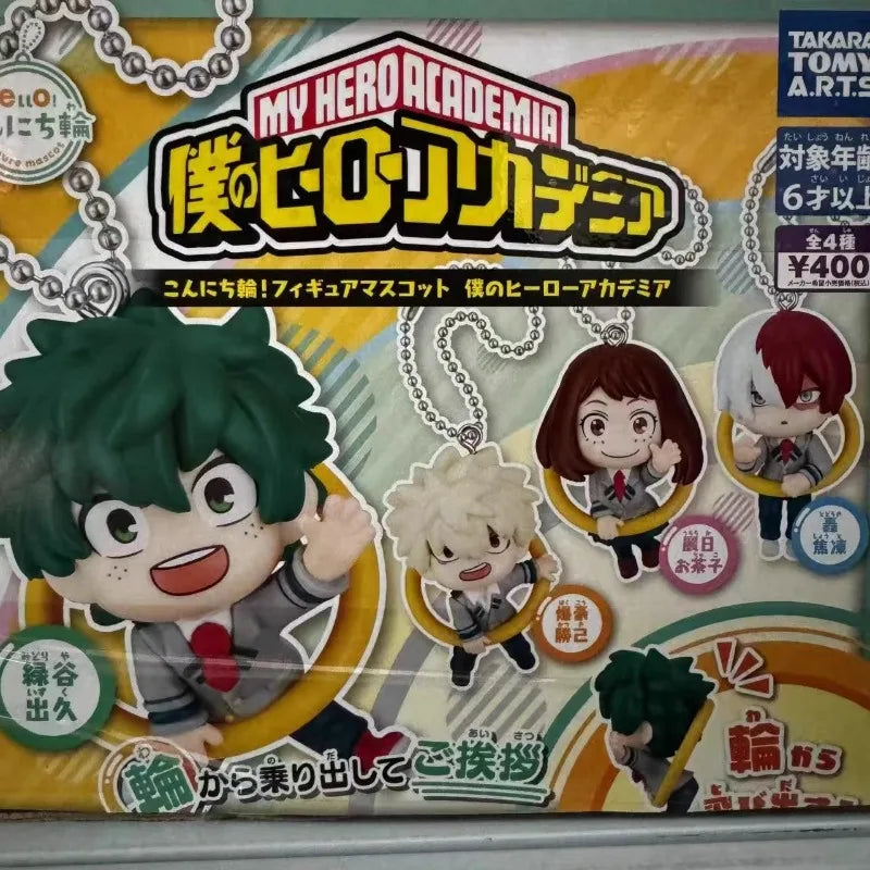 My Hero Academia Gashapon Toys Ochaco Uraraka Todoroki Shoto Bakugou Katsuki Anime Q Version Figure Model Pendant Toys