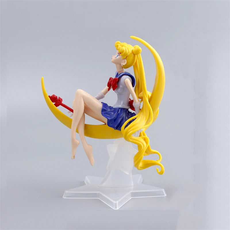 15CM Sailor Moon PVC Anime Figure Toys Cartoon Tsukino Usagi Manga Figurine Cake Decorations Accessories Model Dolls Gidts Kids