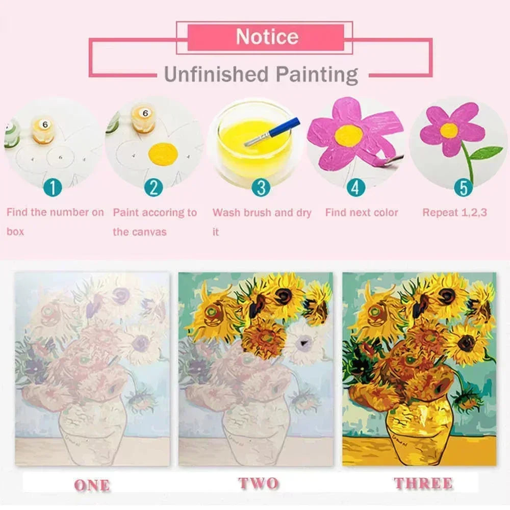 MINISO DIY Paint By Numbers Kits  The Prince of Tennis Easy for Beginners, No Skills Needed , Birthday Present, Unique Gift