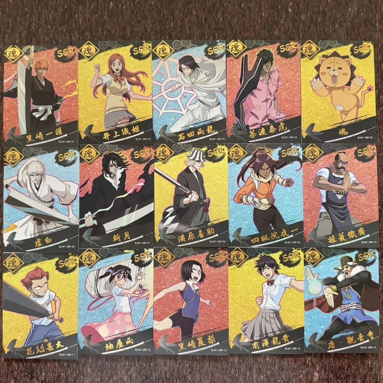 Anime Bleach SSR PR AR QR Set of Cards Inoue Orihime Kuchiki Rukia Kurosaki Ichigo Collection Card Christmas Birthday Gifts Toys