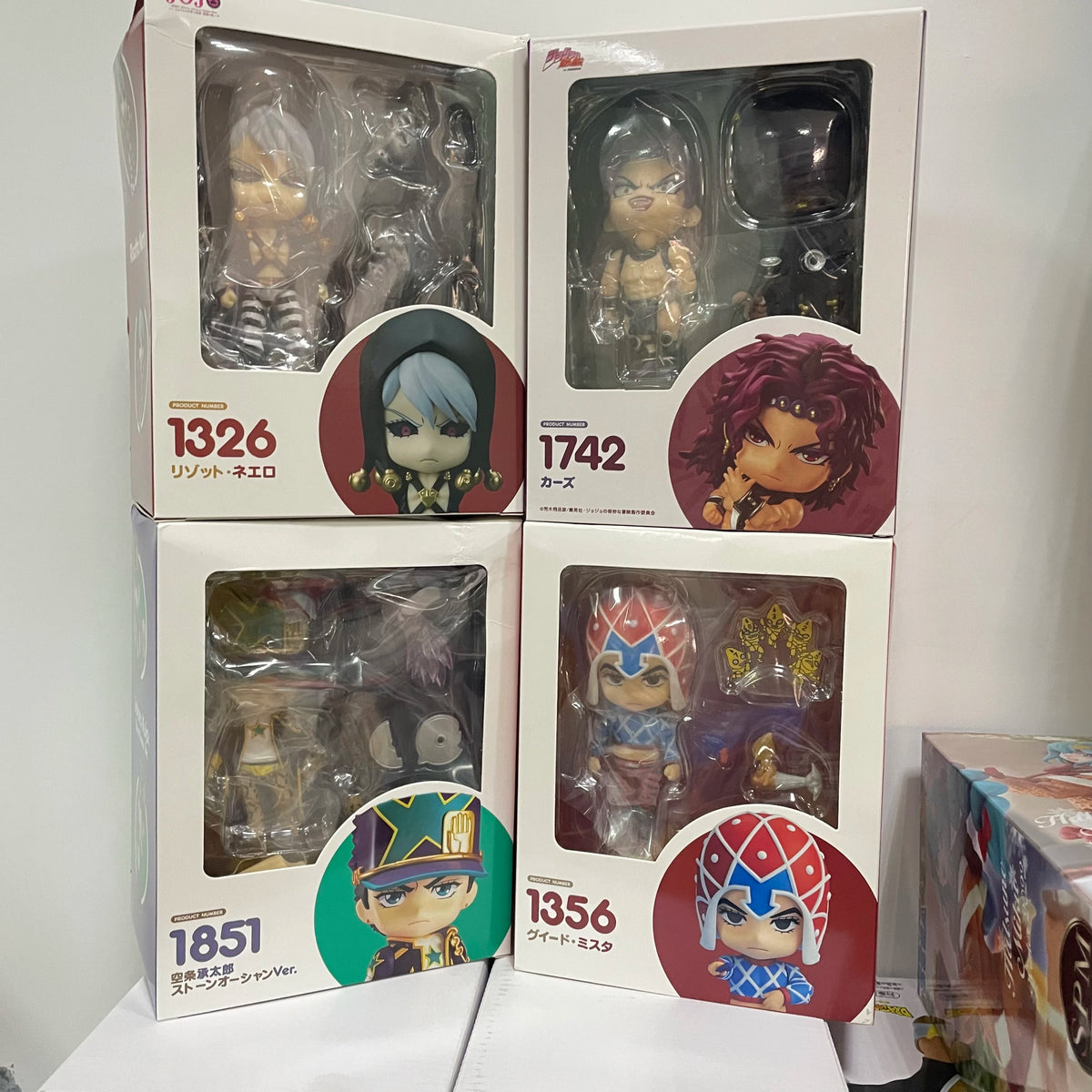 JOJO's Bizarre Adventure Anime Figures Guido Mista 1356 Risotto Nero 1326 Kars 1742 Kujo Jotaro 1851 Action Figure PVC Toys Doll
