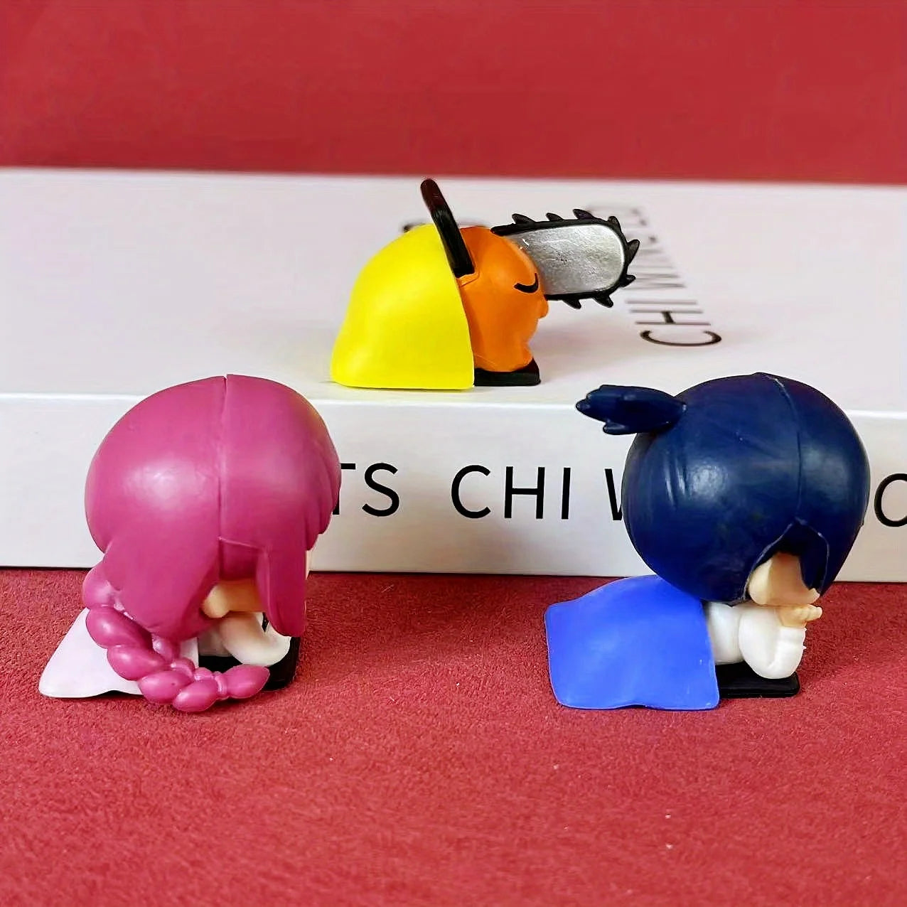Mini Chainsaw Man Figurines Makima Pochita Aki Miniatures Cute Anime Figure Japanese Cartoon Ornaments Delicate Gift Home Decor
