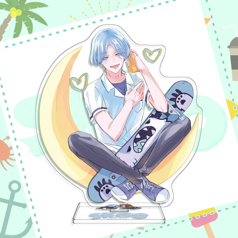 Anime Figure SK8 the Infinity Cosplay Reki Snow Miya Cheery Blossom Acrylic Stands Model Desk Decor Fans Collection Props Gifts