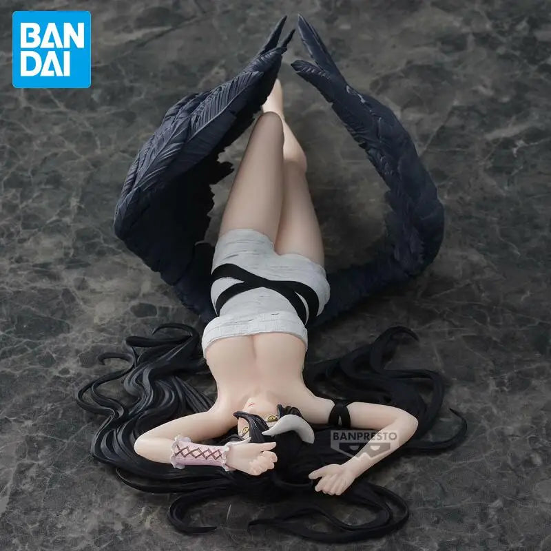 In Stock Bandai Original Banpresto Overlord Relax Time Roll Bandage Ver Albedo 20Cm Action Figurine Model Collections Toy Gift