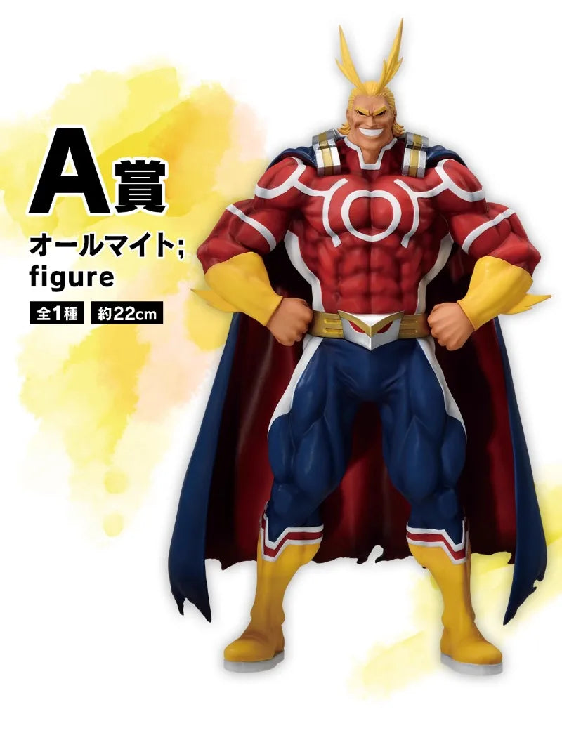 Bandai Original Anime My Hero Academia Ichiban Kuji All·Might Midoriya Izuku Bakugou Katsuki Action Figure Model Collection Toys