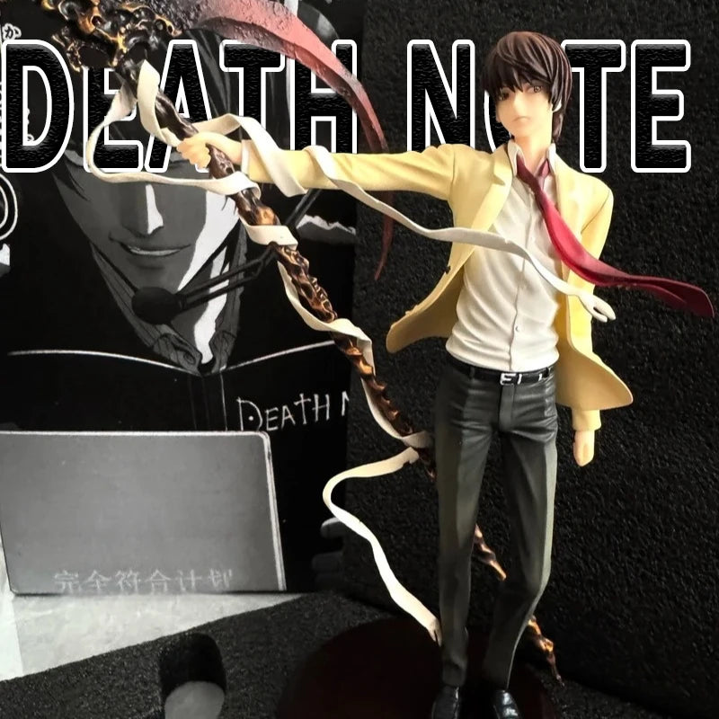 26cm Death Note Anime Yagami Light Action Figure Statue Figurines Desktop Ornament Decoration Pvc Collection Model Toy Boy Gifts