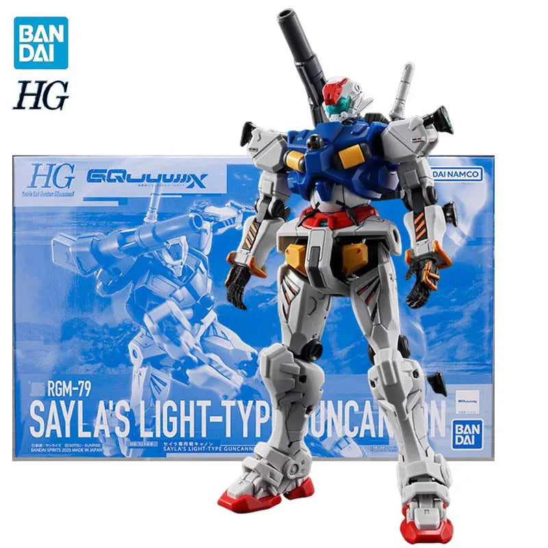 BANDAI PB LIMITED HG 1/144 Gundam GQuuuuuuX RGM-79 SAYLA'S LIGHT-TYPE GUNCANNON Anime Action Figures Assembly Collection Toy