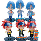 6Pcs/1Set Anime SK8 the Infinity Figure Hasegawa Langa Kyan Reki Set SK∞ Model Toy Doll Action Figure PVC 10CM
