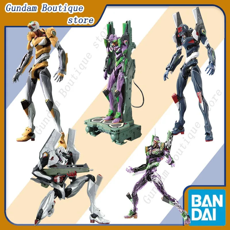 Bandai Genuine RG EVANGELION UNIT-00/01/02/03/04/06/08a WEAPO SET Anime Action Figure Collectible Assembly Model Toys Children