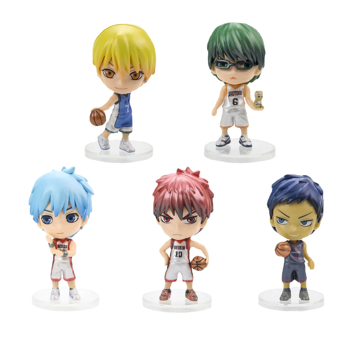 10CM Anime Kuroko's Basketball Figure Kagami Taiga Aomine Daiki Kise Ryota Midorima Shintaro Kuroko Tetsuya Anime Model Toys PVC