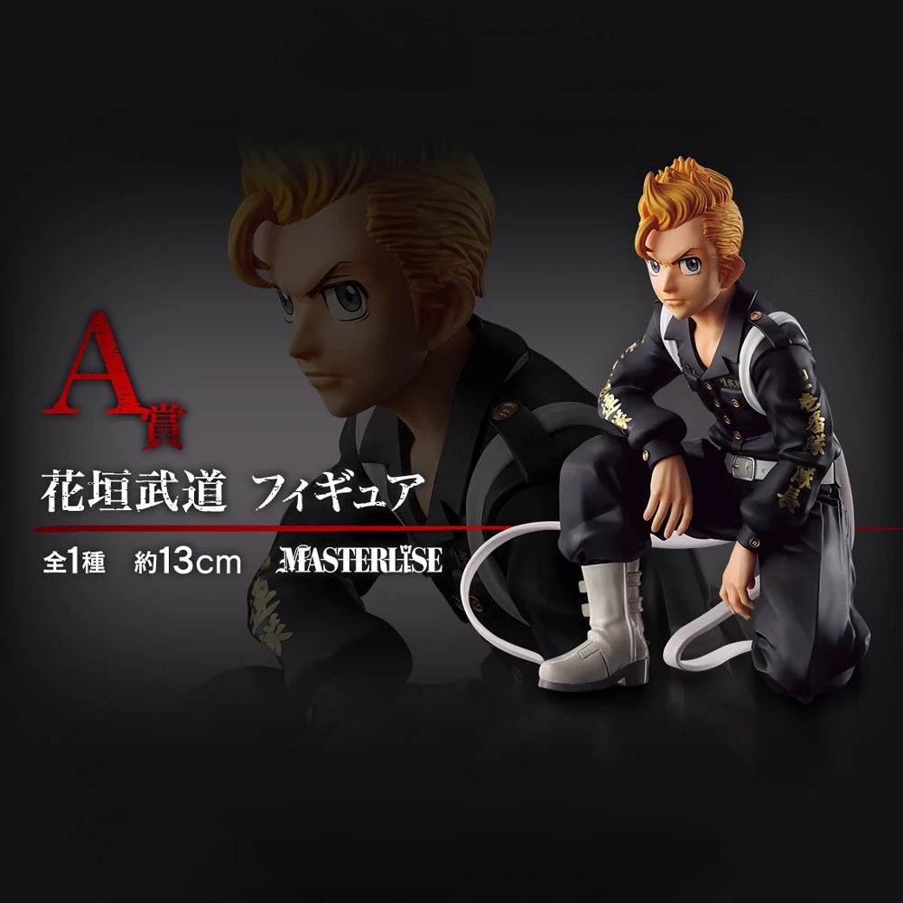 In Stock Original Banpresto Ichiban Kuji Tokyo Revengers Hanagaki Takemichi Draken Matsuno Chifuyu Mikey Figure Anime Model Toy