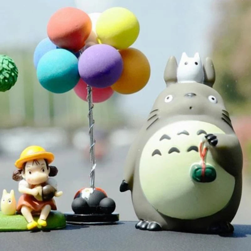 New Japanese My Neighbor Totoro Series Spirited Away Doll Hand Made Doll Pvc Car Interior Desktop Gift Micro Landscape Ornaments