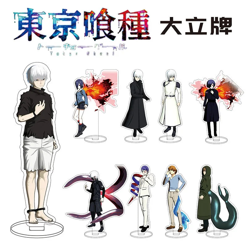 Anime Tokyo Ghoul Acrylic Stand Kaneki Ken Figures Miniatures Manga Figurines Garage Kits Model Toys GK Ornaments Decoration