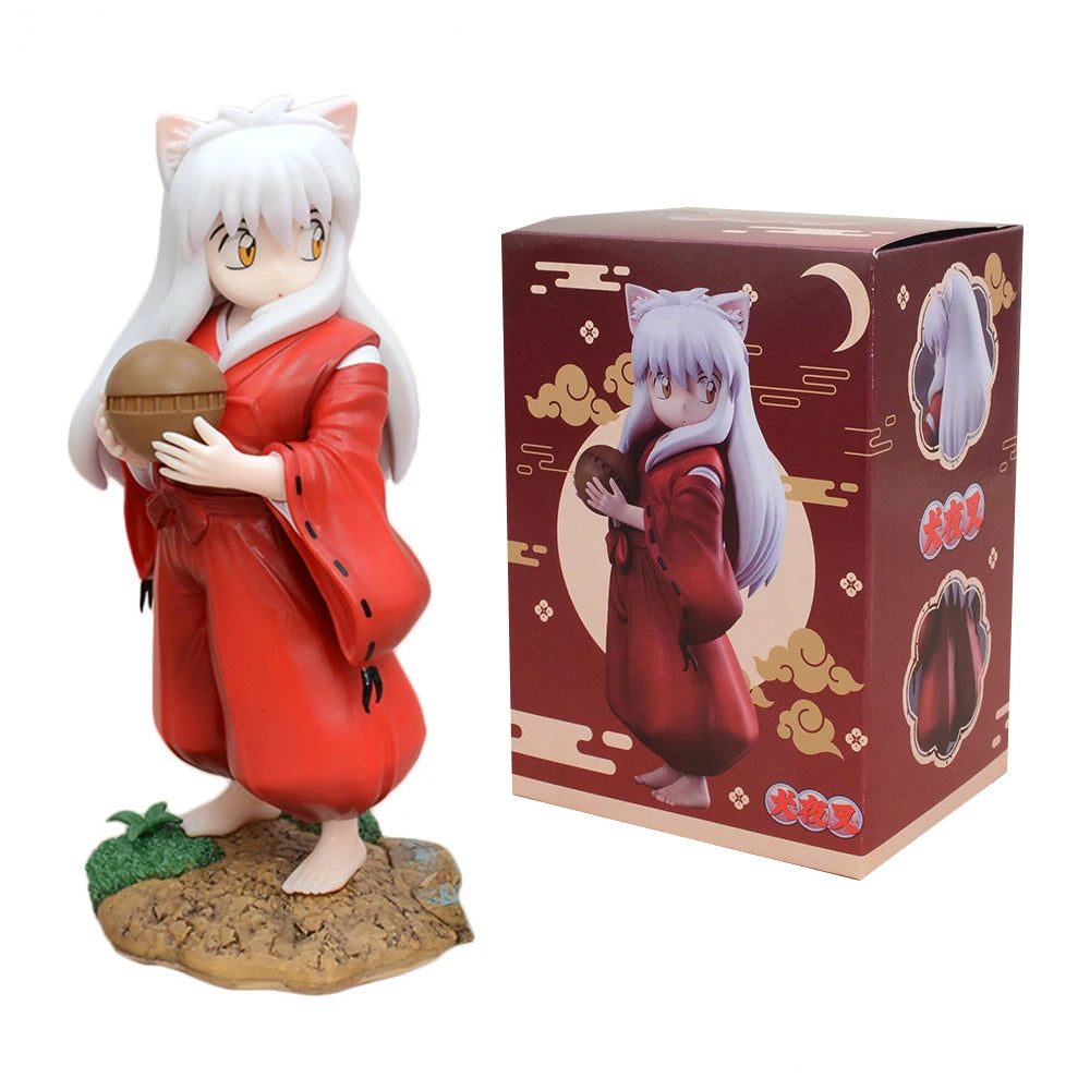 16CM Anime Sengoku Otogizoushi: InuYasha Sesshoumaru Noodle Stopper Figure Model Toy Gift Collection Aciton Figure PVC