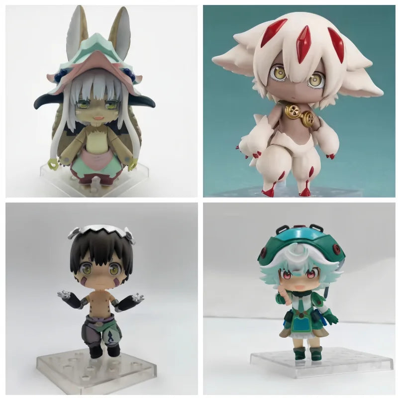 10cm Nendoroid Made In Abyss Comic Nanachi Reg Anime Figure Q Version Automotive Model Toys Room Ornament Birthday Gift