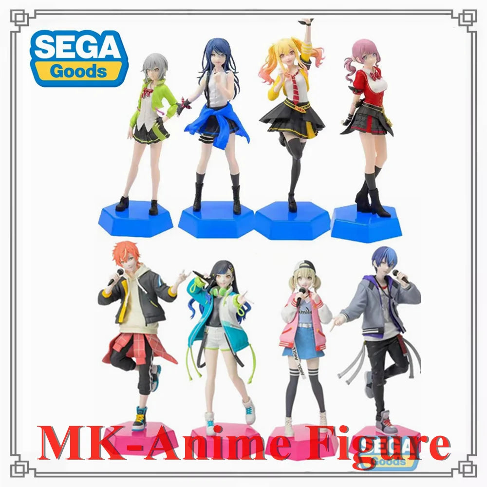 Original SEGA HATSUNE MIKU COLORFUL STAGE Tenma Saki Hoshino Ichika Hinomori Shiho Anime Figure Desktop x Decorate Collections