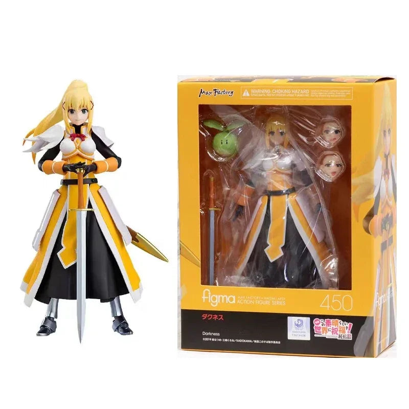 Good Smile Genuine figma God's Blessing on This Wonderful World! Aqua Kazuma Megumin Anime Action Figures Toys Kids Gift Model