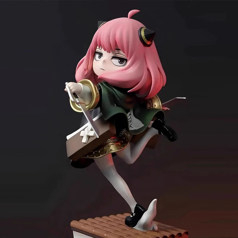 Spy X Family Anya Cos Levi Anime Action Figure Cute Desktop Decoration Room Decor Holiday Gift Collection Item
