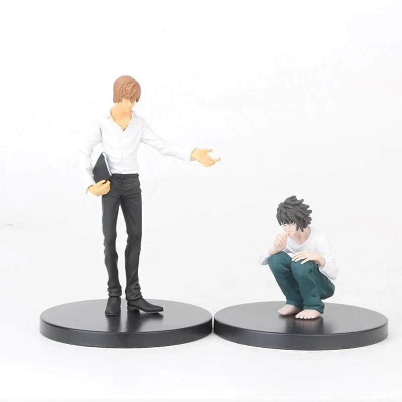Anime Figure DEATH NOTE Yagami Light Ryuk MisaMisa PVC Standing Model Pose Static Doll Gift Ornaments  Sculpture Q version 9CM