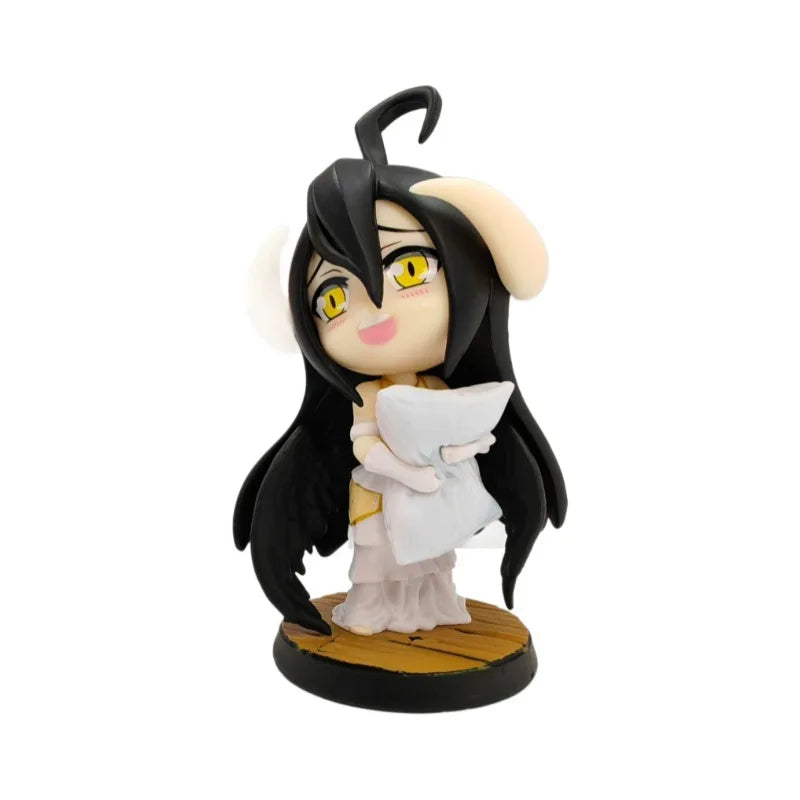 12CM Anime Overlord Q Posket Figure Pvc Statue Model Dolls Collectible Ornament Toys Albedo Action Figures Xmas Gifts