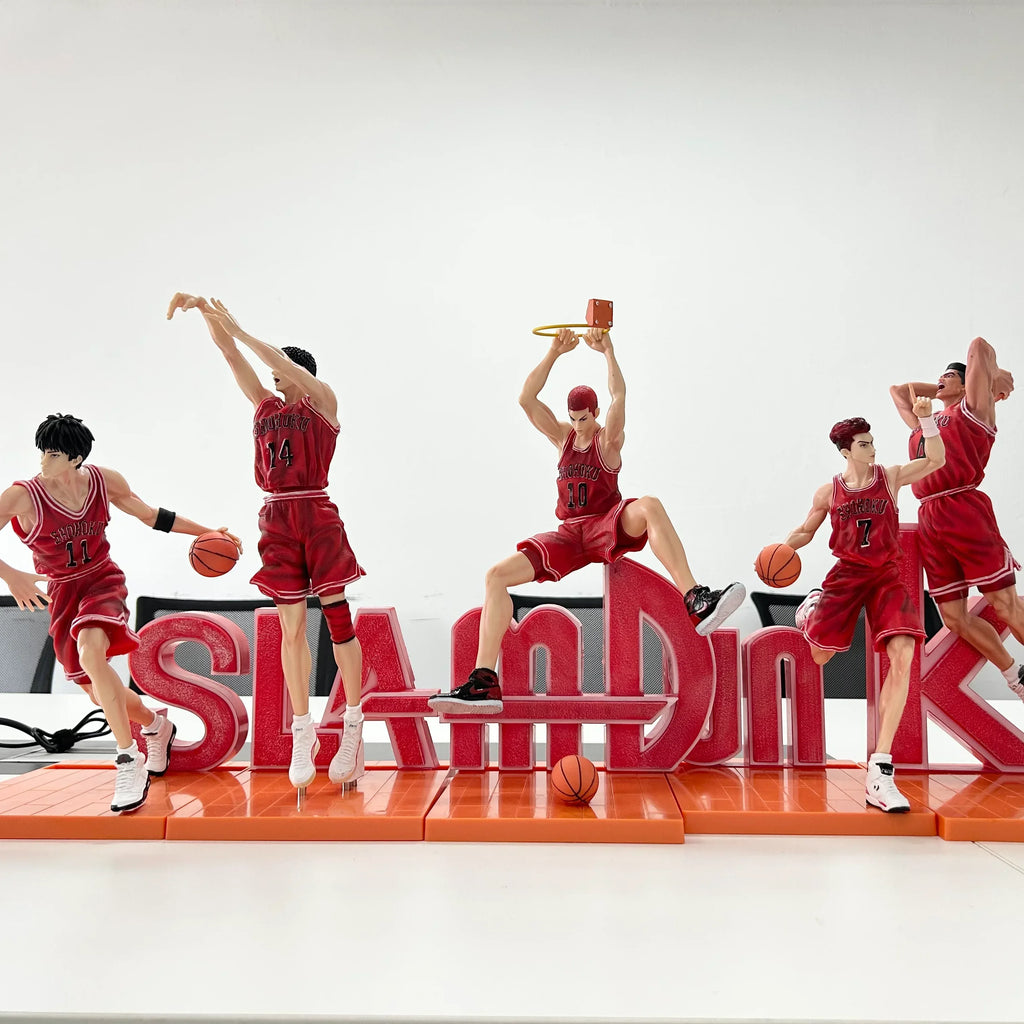 SLAM DUNK Figure Kaede Rukawa Sakuragi Hanamichi  Hisashi Mitsui 5pcs Collection Anime Doll Action Figurines Gift Anime Kid Toy