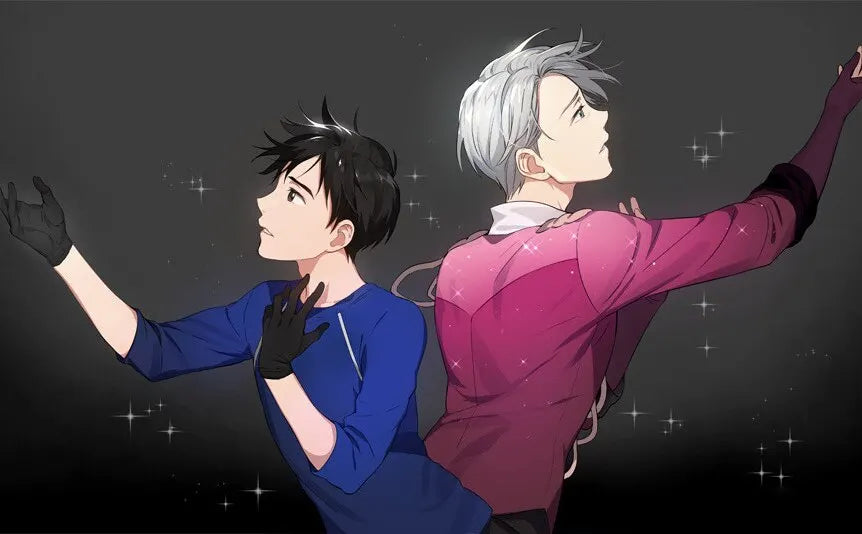 Victor Nikiforov Katsushige Yuuri diamond Painting Anime Wall Art  for Yuri on Ice Fans Home Decor Stylish Wall Decor