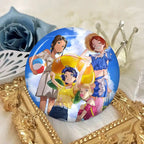 Wonder Egg Priority 58mm Cute Anime Figure Icon Badge Handmade Tinplate Brooch For Backpack Clothes Chest Ornament Gifts