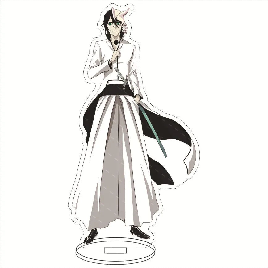 Anime BLEACH Acrylic Stand Manga Figures Kurosaki Ichigo Miniatures Figurines Garage Kits Model Toys GK Ornaments Decoration