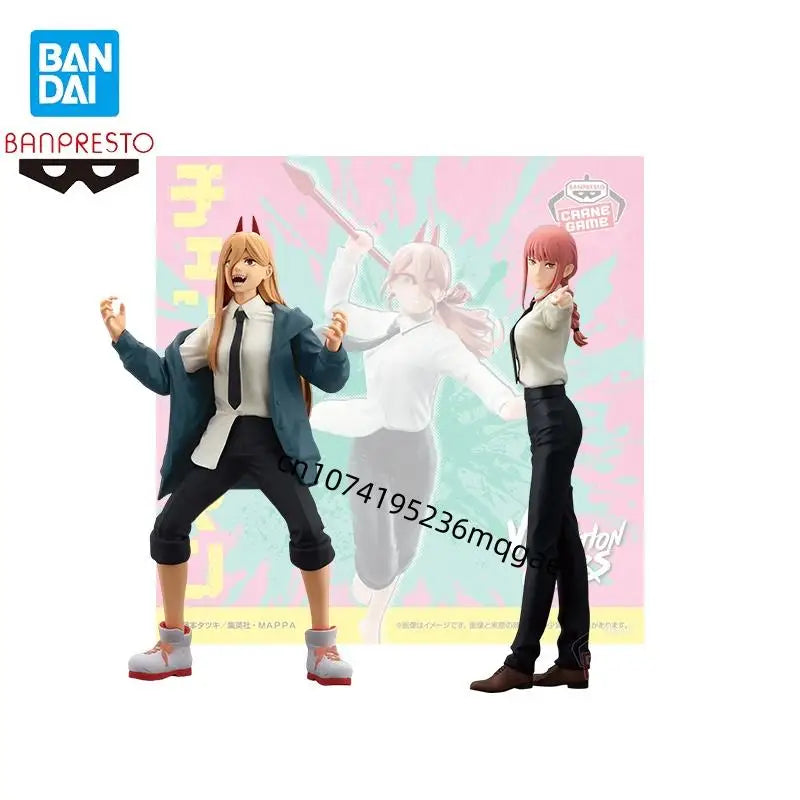 In stock Bandai BANPRESTO Chainsaw Man Power Makima GLITTER & GLAMOURS Anime Action Figures Model Collections Decorations Gift
