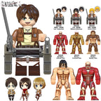 Attack on Titan Action Figure Toys for Boys Girls Eren Jaeger Model Ornament Mikasa Levi Ackerman Desktop Decor Birthdays Gifts