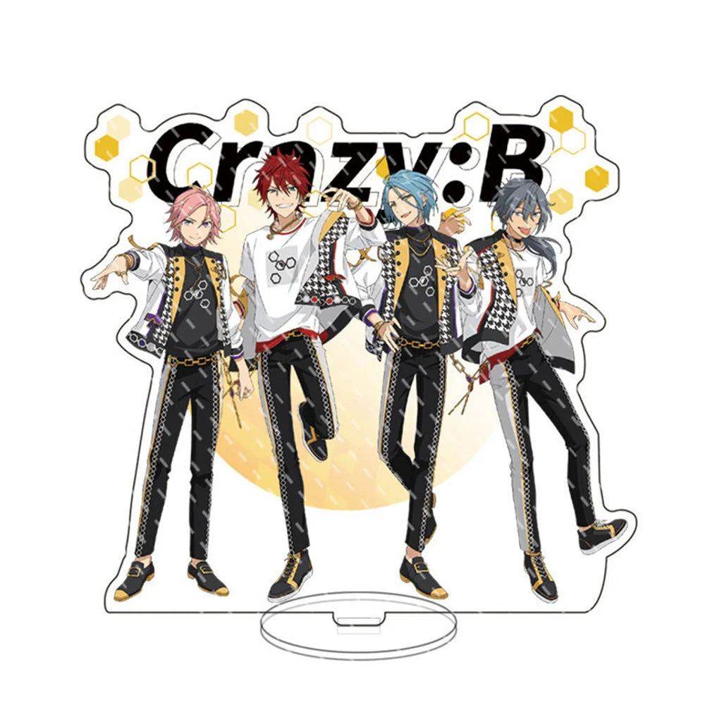 Hot Game Anime Ensemble Stars Stand Fashion Yuuki Makoto Hibiki Wataru Figure Model Plate Acrylic Desk Decor Toys Gifts